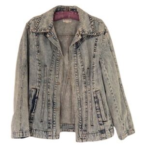 Avec Les Filles Light Wash Jean Jacket